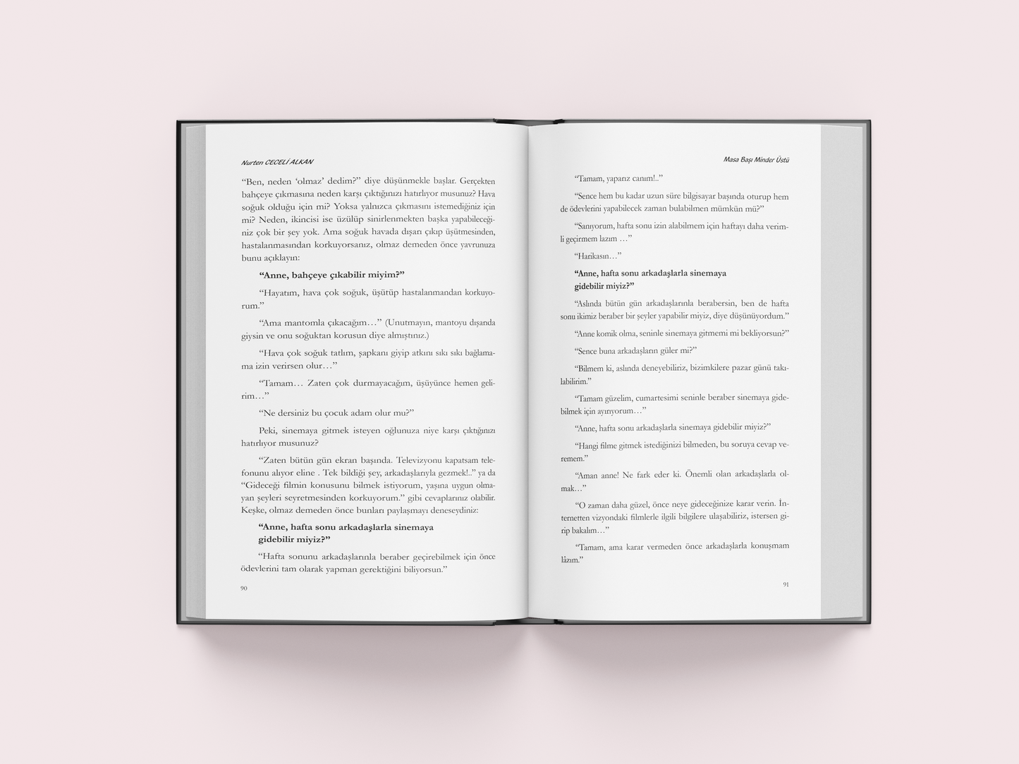 Masa Başı Minder Üstü