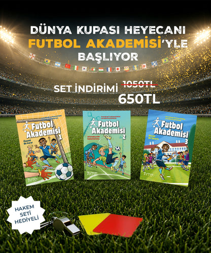 Futbol Akademisi Serisi (3 Kitap) + Hakem Seti