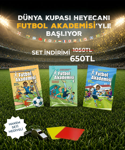 Futbol Akademisi Serisi (3 Kitap) + Hakem Seti