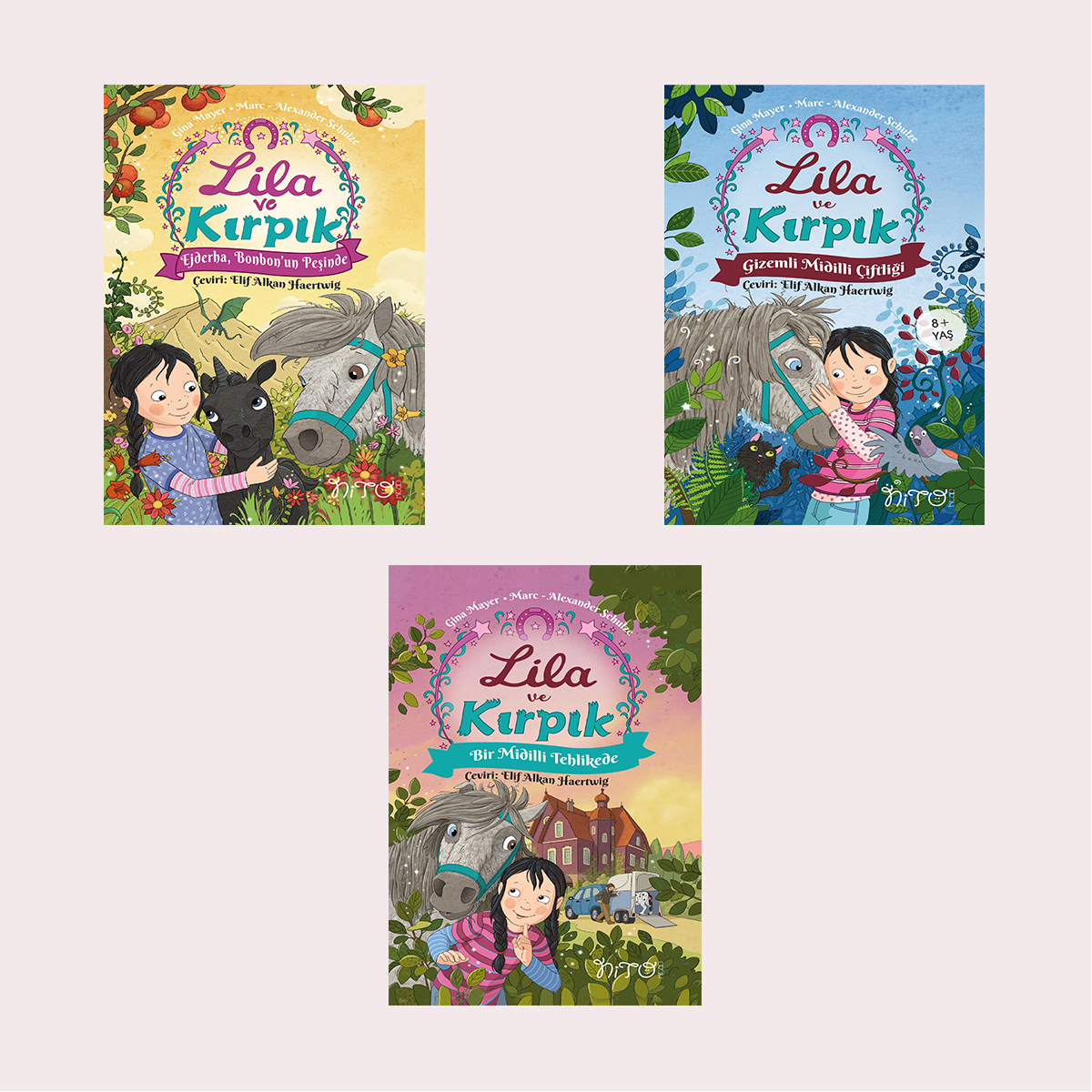 Lila ve Kırpık Serisi (3 Kitaplık Set)